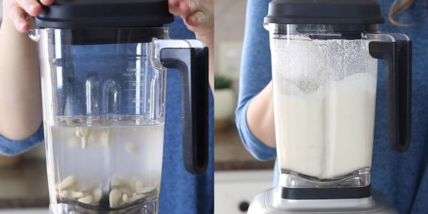 Làm sữa hạt điều bằng máy làm sữa hạt